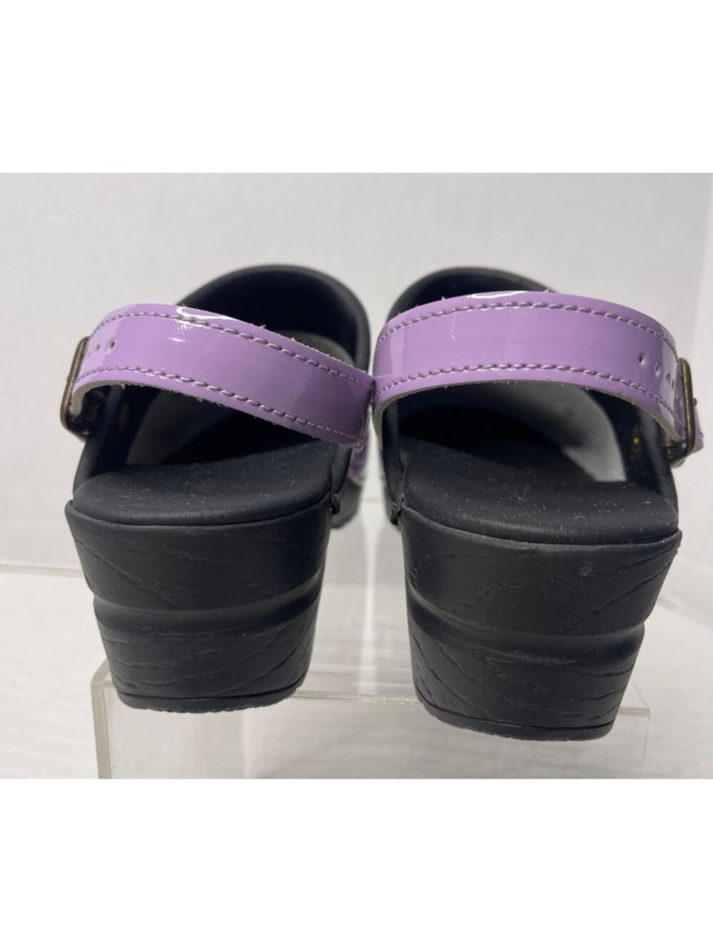 Sanita Freya Womens Lilac Patent Leather Clogs EU 38/US 7 Comfort Shoes - Picture 4 of 8
